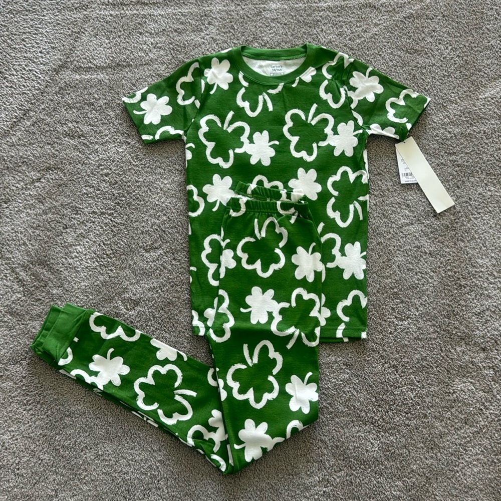 Carters St Patricks Day Pajama Set